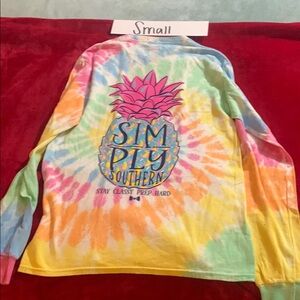 2/$25 Simply Southern Long Sleeve Tees Yellow and Blue